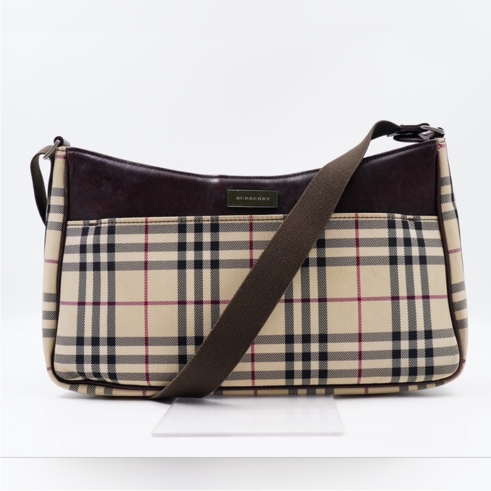Burberry canvas crossbody bag
